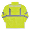 Glowear 8366 Class 3 Lightweight Hi-Vis Rain Jacket, Polyester, Small, Lime