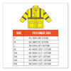 Glowear 8366 Class 3 Lightweight Hi-Vis Rain Jacket, Polyester, 3X-Large, Lime