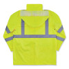 Glowear 8366 Class 3 Lightweight Hi-Vis Rain Jacket, Polyester, 4X-Large, Lime