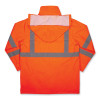 Glowear 8366 Class 3 Lightweight Hi-Vis Rain Jacket, Polyester, 2X-Large, Orange