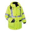 Glowear 8385 Class 3 Hi-Vis 4-In-1 Jacket, Large, Lime