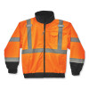Glowear 8379 Class 3 Hi-Vis Fleece Lined Bomber Jacket, Orange, Medium