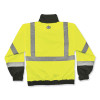 Glowear 8379 Class 3 Hi-Vis Fleece Lined Bomber Jacket, Lime, Medium