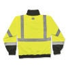 Glowear 8379 Class 3 Hi-Vis Fleece Lined Bomber Jacket, Lime, Large
