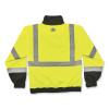 Glowear 8379 Class 3 Hi-Vis Fleece Lined Bomber Jacket, Lime, 2X-Large