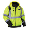 Glowear 8379 Class 3 Hi-Vis Fleece Lined Bomber Jacket, Lime, 2X-Large