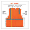 Glowear 8210Hl-S Single Size Class 2 Economy Mesh Vest, Polyester, Small, Orange