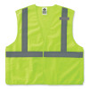 Glowear 8215Ba-S Single Size Class 2 Economy Breakaway Mesh Vest, Polyester, Large, Lime