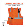 Glowear 8215Ba-S Single Size Class 2 Economy Breakaway Mesh Vest, Polyester, Small, Orange