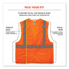 Glowear 8215Ba-S Single Size Class 2 Economy Breakaway Mesh Vest, Polyester, Large, Orange