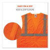 Glowear 8215Ba-S Single Size Class 2 Economy Breakaway Mesh Vest, Polyester, X-Large, Orange