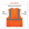 Glowear 8215Ba-S Single Size Class 2 Economy Breakaway Mesh Vest, Polyester, 5X-Large, Orange