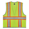 Glowear 8246Z-S Single Size Class 2 Two-Tone Mesh Vest, Polyester, Small, Lime