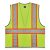 Glowear 8246Z-S Single Size Class 2 Two-Tone Mesh Vest, Polyester, 2X-Large, Lime