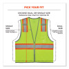 Glowear 8246Z-S Single Size Class 2 Two-Tone Mesh Vest, Polyester, 4X-Large, Lime