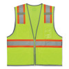 Glowear 8246Z-S Single Size Class 2 Two-Tone Mesh Vest, Polyester, 4X-Large, Lime