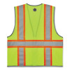 Glowear 8246Z-S Single Size Class 2 Two-Tone Mesh Vest, Polyester, 5X-Large, Lime