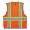 Glowear 8246Z-S Single Size Class 2 Two-Tone Mesh Vest, Polyester, 3X-Large, Orange