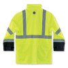 Glowear 8365Bk Class 3 Hi-Vis Rain Jacket Black Bottom, Small, Lime