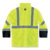 Glowear 8365Bk Class 3 Hi-Vis Rain Jacket Black Bottom, X-Large, Lime