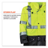 Glowear 8365Bk Class 3 Hi-Vis Rain Jacket Black Bottom, 2X-Large, Lime