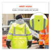 Glowear 8365Bk Class 3 Hi-Vis Rain Jacket Black Bottom, 5X-Large, Lime