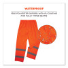 Glowear 8916 Class E Lightweight Hi-Vis Rain Pants, Large, Orange