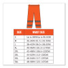 Glowear 8916 Class E Lightweight Hi-Vis Rain Pants, X-Large, Orange