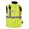 Glowear 8287 Class 2 Hi-Vis Jacket With Removable Sleeves, Small, Lime