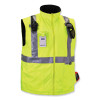 Glowear 8287 Class 2 Hi-Vis Jacket With Removable Sleeves, Large, Lime