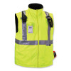 Glowear 8287 Class 2 Hi-Vis Jacket With Removable Sleeves, 5X-Large, Lime