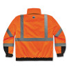 Glowear 8381 Class 3 Hi-Vis 4-In-1 Quilted Bomber Jacket, Orange, Small