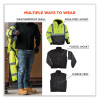 Glowear 8381 Class 3 Hi-Vis 4-In-1 Quilted Bomber Jacket, Lime, Large