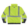 Glowear 8381 Class 3 Hi-Vis 4-In-1 Quilted Bomber Jacket, Lime, 5X-Large