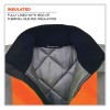 Glowear 8377 Class 3 Hi-Vis Quilted Bomber Jacket, Orange, Small