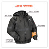 Glowear 8377Ev Non-Certified Hi-Vis Quilted Bomber Jacket, Black, Small