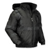 Glowear 8377Ev Non-Certified Hi-Vis Quilted Bomber Jacket, Black, 4X-Large