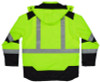 Glowear Class 3 Hi-Vis Winter Jacket With Amplifire Heat Reflective Lining, Small, Lime