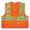 Glowear 8235Zx Class 2 Two-Tone X-Back Vest, Polyester, Large/X-Large, Orange