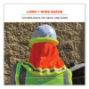 Glowear 8005 Hi-Vis Hard Hat Neck Shade, 20 x 12.5, Orange