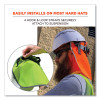 Glowear 8006 Hi-Vis Hard Hat Neck Shade, 12.25 x 10.5, Lime