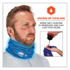 Chill-Its 6489 2-Layer Cooling Performance Knit Multi-Band, Polyester/Spandex, Large/X-Large, Blue
