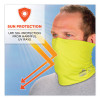 Chill-Its 6489 2-Layer Cooling Performance Knit Multi-Band, Polyester/Spandex, 2X-Large/3X-Large, Hi-Vis Lime