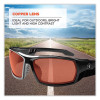 Skullerz Odin Safety Glasses, Black Full Frame, Copper Dual Lens