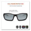 Skullerz Odin Safety Glasses, Black Full Frame, Mirrored Silver Dual Lens