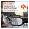 Skullerz Odin Safety Glasses, Fog-Off Technology, Black Full Frame, Clear Dual I/O Lens