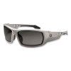 Skullerz Odin Safety Glasses, Matte Gray Full Frame, Polarized Smoke Dual Lens