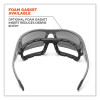 Skullerz Odin Safety Glasses, Matte Black Nylon Impact Frame, Anti-Fog Clear Polycarbonate Lens