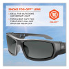 Skullerz Odin Safety Glasses, Fog-Off Technology, Matte Black Full Frame, Smoke Dual Lens