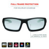 Skullerz Odin Anti-Scratch Enhanced Anti-Fog Safety Glasses, Matte Black Full Frame, Clear Dual I/O Lens